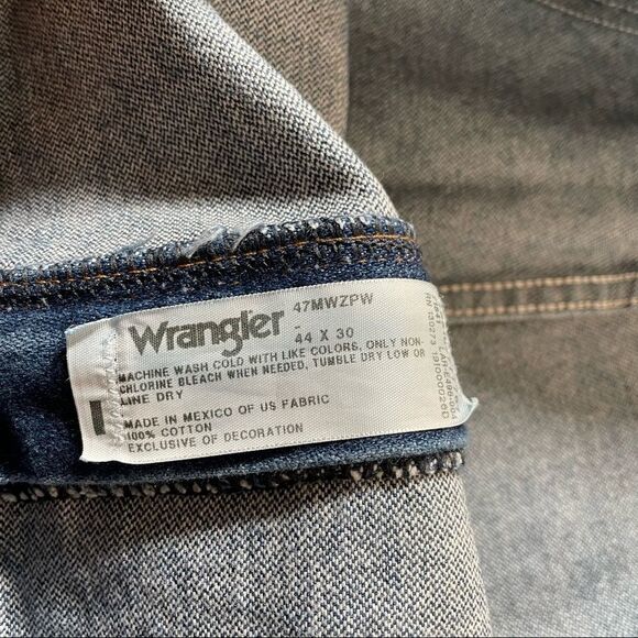 Wrangler 47MWZ Jeans Mens 44x30 Premium Performance Cowboy Cut Reg Fit Prewashed - Picture 5 of 6